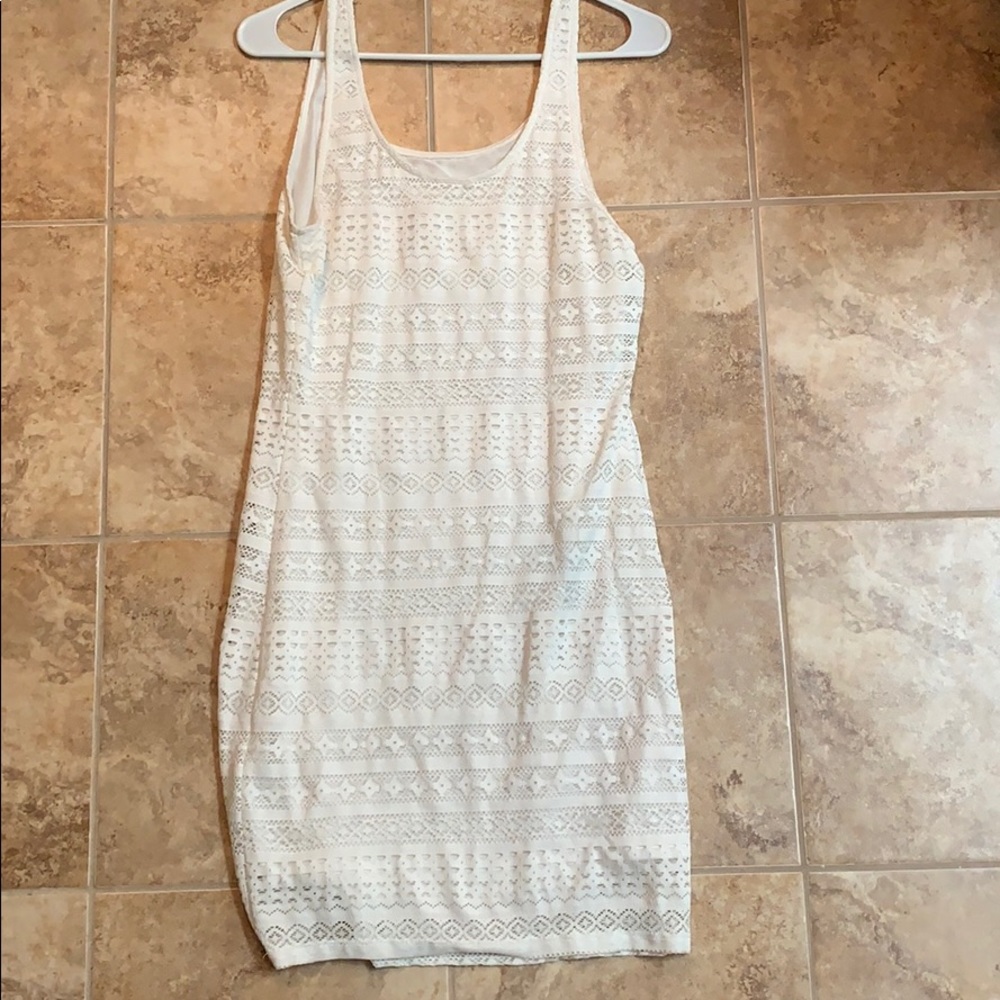 White lace dress